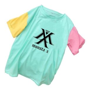 Petit T-Shirt MONSTA X Tricolore - K-Pop France