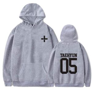 Sweat TXT Gris - Membres du groupe - K-Pop France