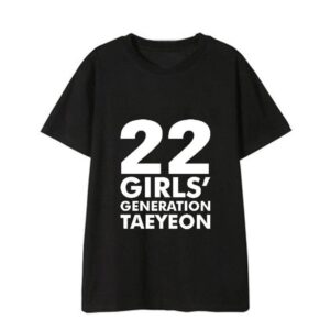 T-Shirt Girls Generation - 10th Anniversary Noir - K-Pop France