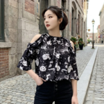Blouse Imprimé Chat - K-Pop France