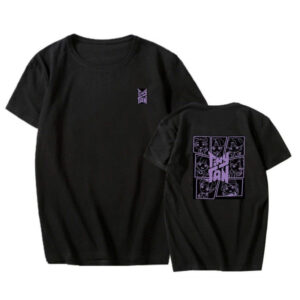 T-Shirt BTS Tiny Tan Noir - K-Pop France