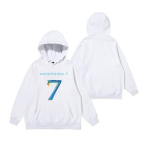 Sweat BTS - MOTS7 Blanc - K-Pop France