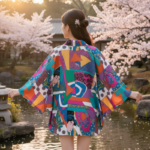 Kimono Cardigan Abstrait - K-Pop France