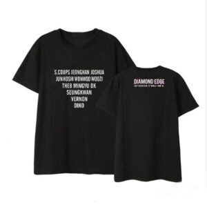 T-Shirt Seventeen - Concert Member - K-Pop France