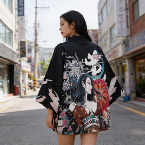 Kimono Streetwear Girl Power - K-Pop France