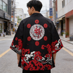 Kimono Streetwear Demon - K-Pop France