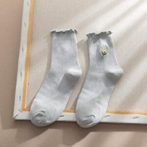 Chaussette Coreenne Fleurie - K-Pop France