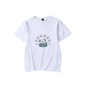 T-Shirt BT21 Koya Blanc Burger - K-Pop France
