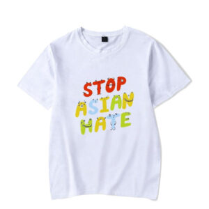 T-Shirt Stop Asian Hate Coloré - K-Pop France