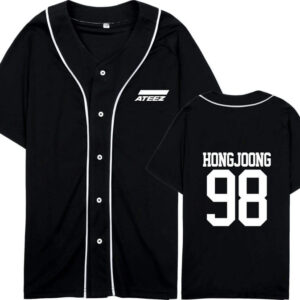 T-Shirt Ateez Cardigan Noir - K-Pop France