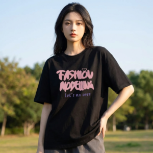 T-shirt Coréen Oversize Noir - K-Pop France