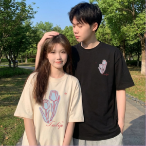 T-shirt Korean pour Couple - K-Pop France