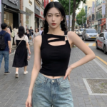 Débardeur Coréen Y2k - K-Pop France