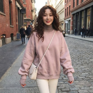 Pull Korean à Col Roulé - K-Pop France