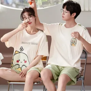 Pyjama Coréen Kawaii pour Couple - K-Pop France