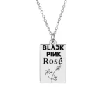 Collier Argenté Blackpink - Rosé - K-Pop France