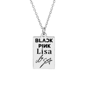 Collier Argenté Blackpink - Lisa - K-Pop France
