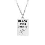 Collier Argenté Blackpink - Jennie - K-Pop France