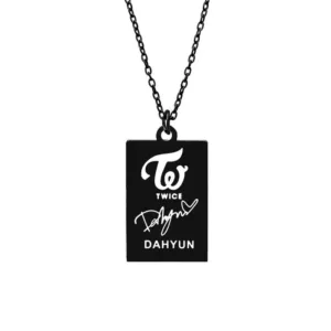 Collier Noir Twice - Dahyun - K-Pop France