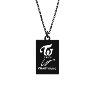 Collier Noir Twice - Chaeyoung - K-Pop France