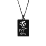 Collier Noir Twice - Tzuyu - K-Pop France