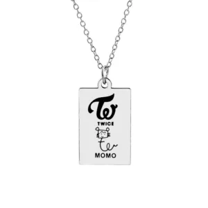 Collier Argenté Twice - Momo - K-Pop France
