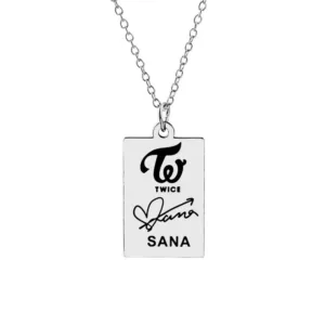 Collier Argenté Twice - Sana - K-Pop France