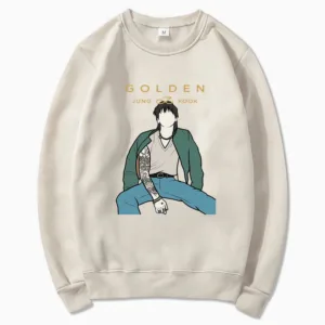 Sweat à Capuche Oversize Golden - BTS - K-Pop France