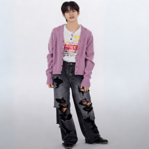 Jeans Oversize KPOP Yeonjun – Groupe TXT - K-Pop France