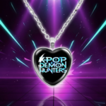 Collier KPop Demon Hunters Pendentif Coeur - K-Pop France