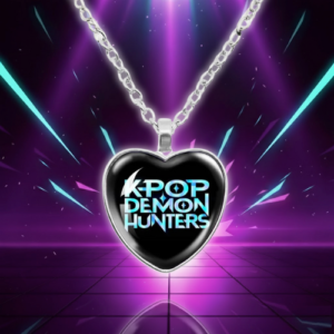 Collier KPop Demon Hunters Pendentif Coeur - K-Pop France