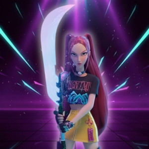 Epée Lunaire Courbée de Mira Huntrix Demon Hunters - K-Pop France