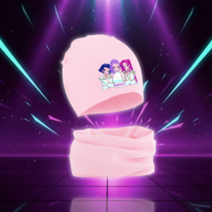 Ensemble Bonnet et Echarpe Kawaii Enfant KPop Demon Hunters - K-Pop France