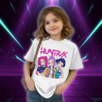 T-shirt Blanc KPop Demon Hunters Huntrix Enfant - K-Pop France