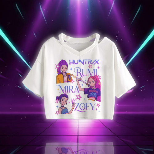 Crop T-shirt KPop Demon Hunters Huntrix - K-Pop France