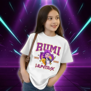 T-shirt Blanc Rumi Huntrix Enfant - K-Pop France