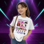 T-shirt Blanc KPop Demon Hunters Enfant - K-Pop France