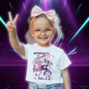T-shirt Blanc KPop Demon Hunters pour Enfant - K-Pop France