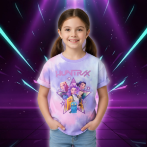 T-shirt KPop Tie-dye Huntrix pour Enfant - K-Pop France