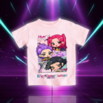T-shirt Kawaii Animé Huntrix Demon Hunters - K-Pop France