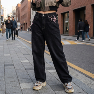 Jean Baggy Japonais Y2K - K-Pop France