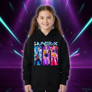 Sweat à Capuche Noir Huntrix Demon Hunters - K-Pop France