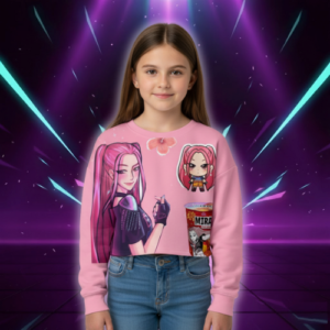 Sweat Crop KPop Mira Huntrix pour Enfant - K-Pop France