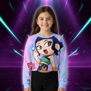 Sweat Crop KPop Zoey Huntrix pour Enfant - K-Pop France