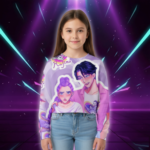 Sweat Crop KPop Demon Hunters pour Enfant - K-Pop France