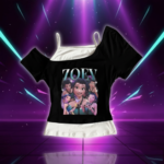 T-shirt Animé Y2K KPop Zoey Hutrix - K-Pop France