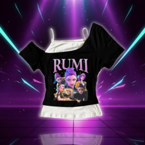 T-shirt Animé Y2K KPop Rumi Hutrix - K-Pop France