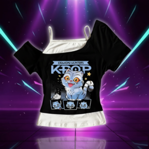 T-shirt Animé Y2K KPop Derpy Tiger - K-Pop France