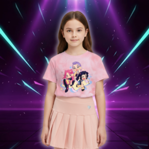 T-shirt Animé Kawaii KPop Huntrix Tie-dye - K-Pop France