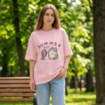 T-shirt Chat K-pop Oversize - K-Pop France
